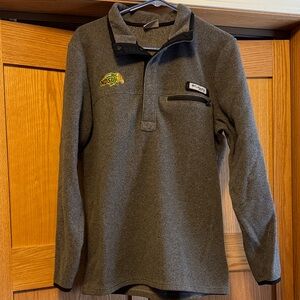 Columbia Men's Gray NDSU Zip-Up Fleece Pullover